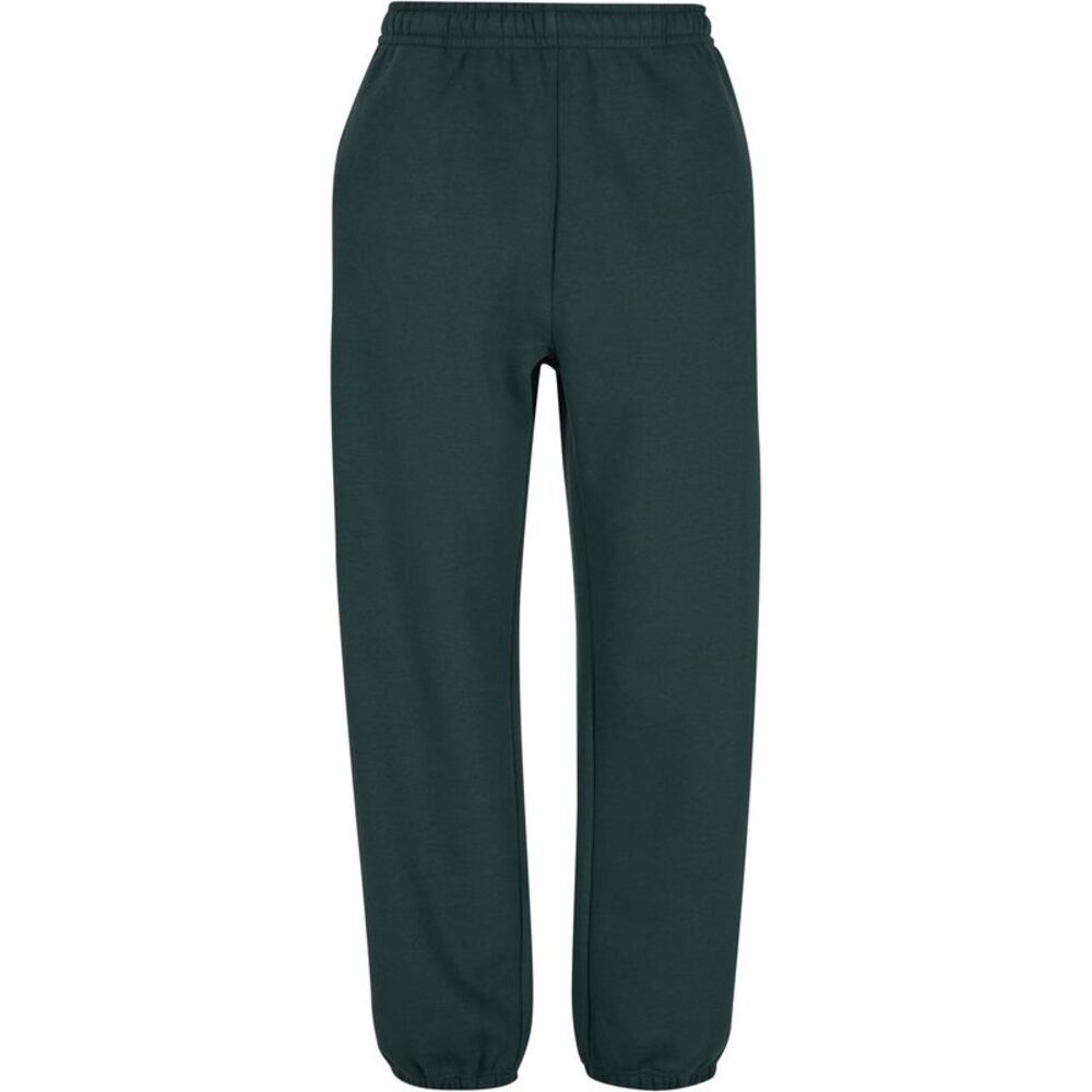 Build Your Brand Mens Fluffy Sweatpants / Bottle Green